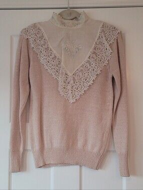 Vintage Beldoch Popper Light Peach Sweater